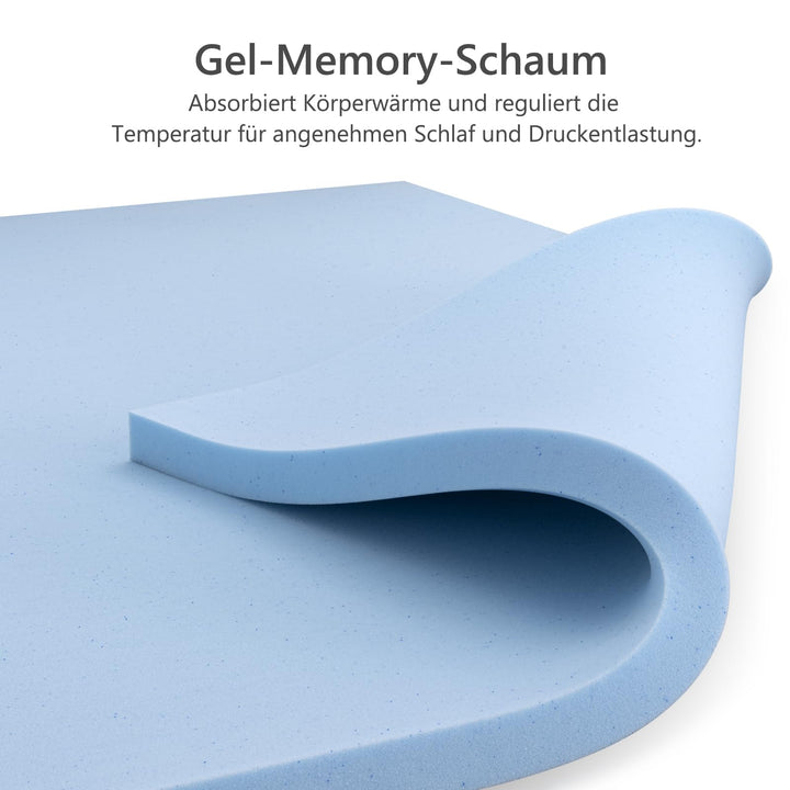 Kaltschaummatratze 140x200 Gel-Memory-Foam H3 orthopädisch