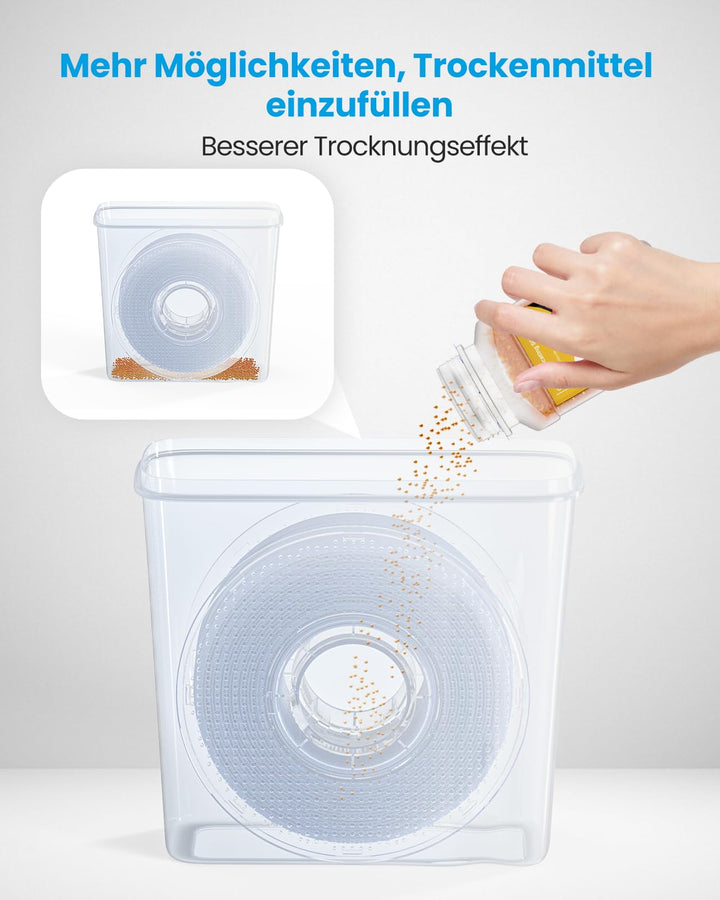 Filament Aufbewahrungsbox 4L wasser- und staubdicht 8er-Set mit Trockenmittel - Bild 6