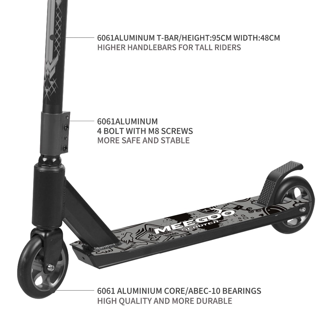 Stunt Scooter Alu-Legierung ABEC-10 Lager bis 100 kg Skatepark - Bild 5