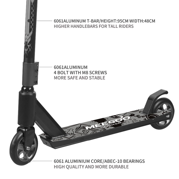 Stunt Scooter Alu-Legierung ABEC-10 Lager bis 100 kg Skatepark - Bild 5