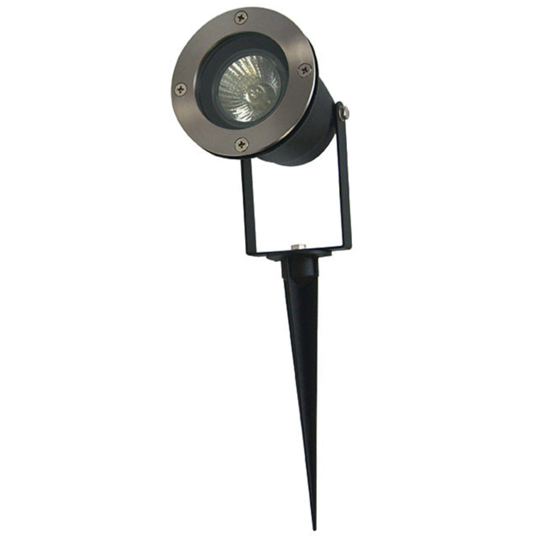 Garten-Erdspiessstrahler Aluminium GU10 IP65 schwarz 34 cm