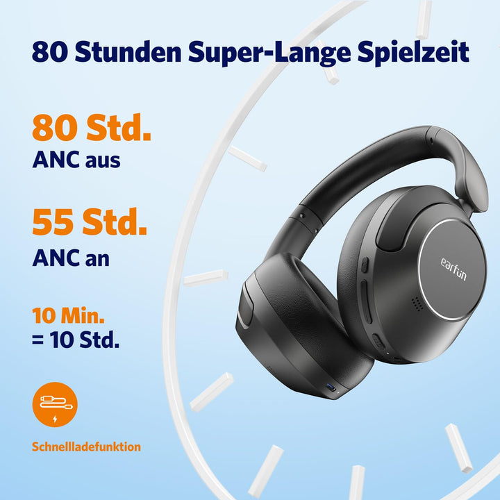 Over-Ear Kopfhörer Bluetooth ANC 45dB LDAC 80h Akku - Bild 5