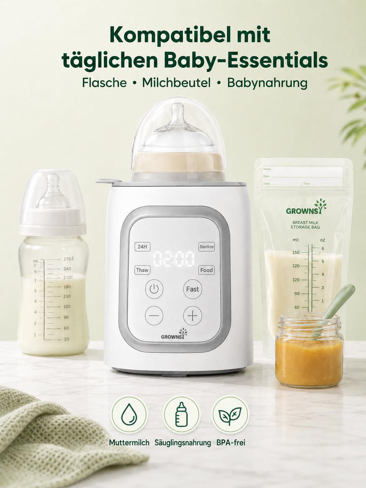 Flaschenwärmer Baby 10-in-1 mit LCD-Display und Dampffunktion - Bild 9