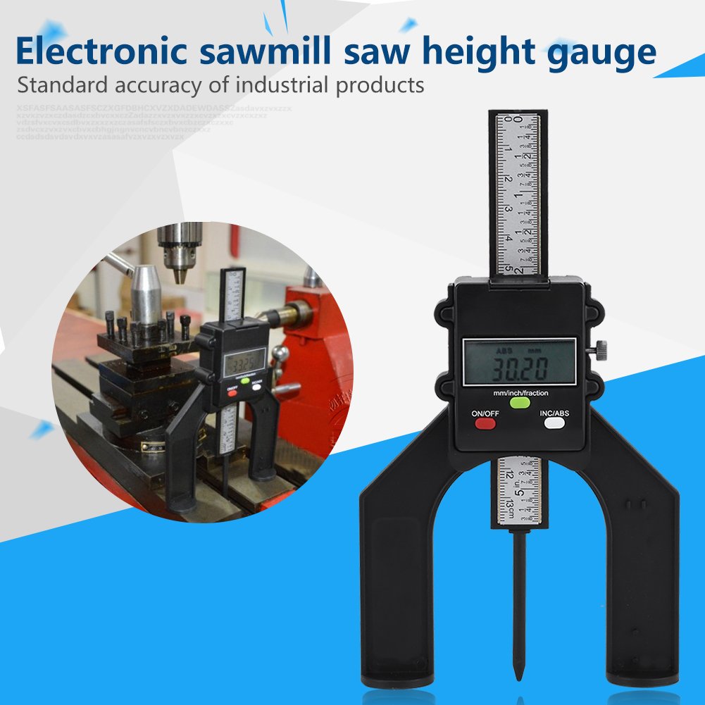 Digitaler Profiltiefenmesser 0–80 mm Magnet-Fuss mm/Zoll Holzbearbeitung - Bild 3