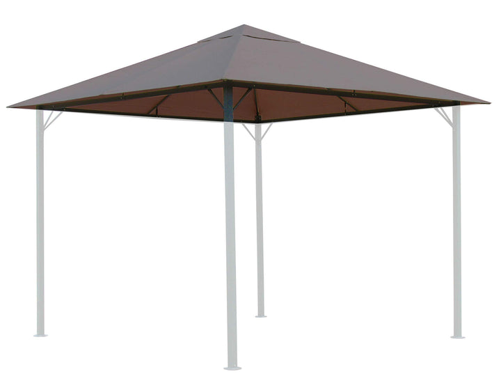 Pavillon Ersatzdach 3x3m Polyester wasserabweisend Taupe