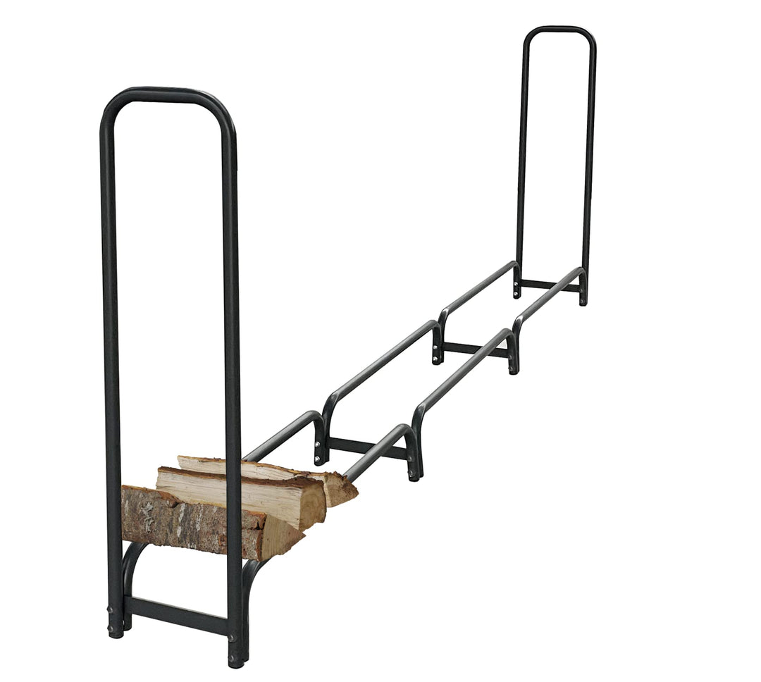 Kaminholzregal Metall Anthrazit 272x25x95 cm mit Schutzhülle 1 m³ - Bild 6