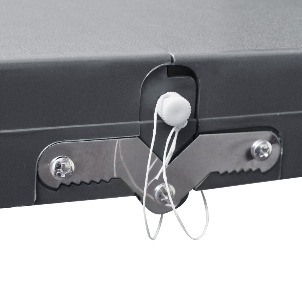 Campingtisch klappbar mit 4 Hockern Aluminium 85x65 cm Grau - Bild 8