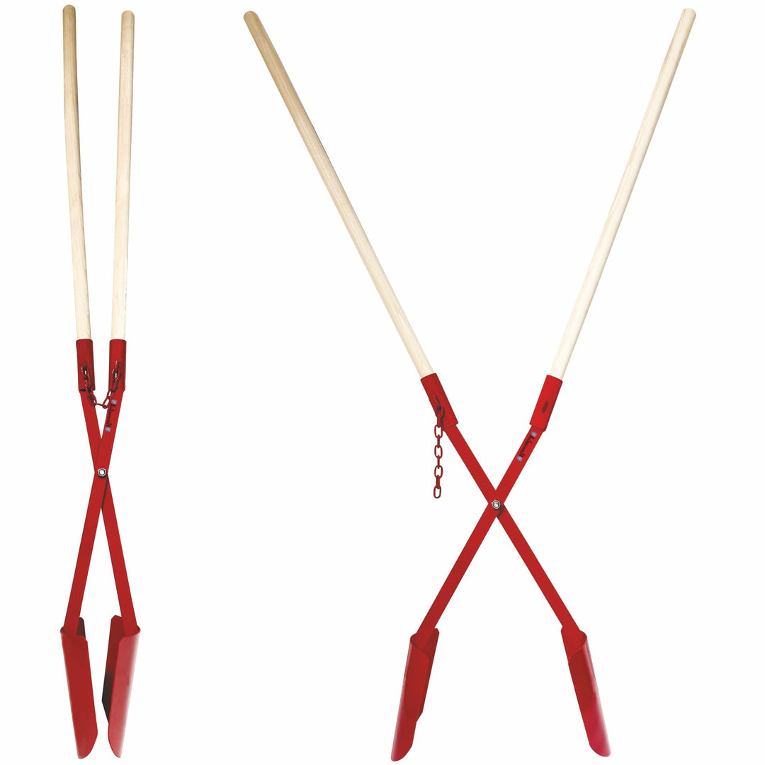 Erdlochschaufel Stahl 15-32 cm Gr.2 für Pfostenlöcher mit 2 Hartholzstielen - Bild 7