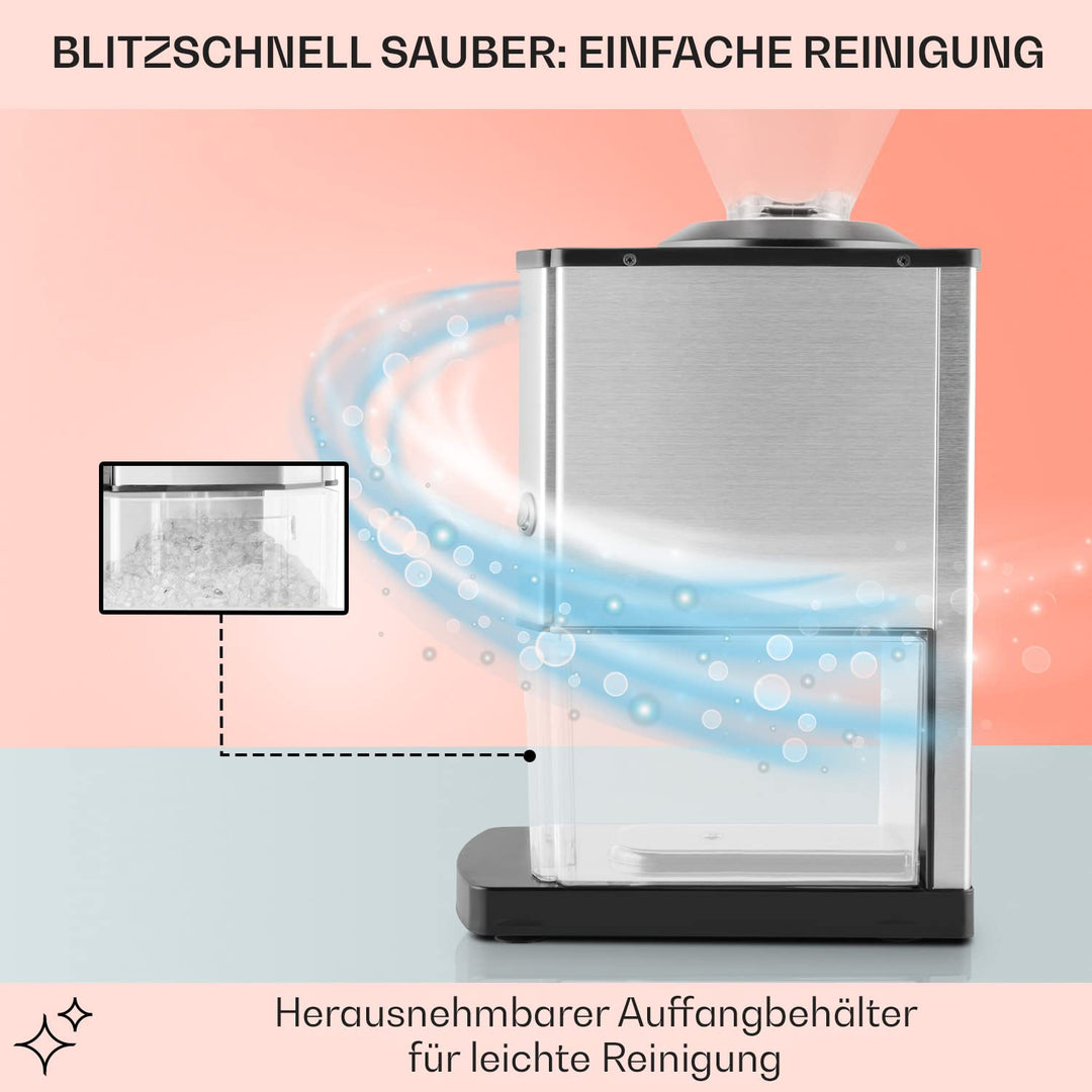 Eiscrusher Elektrisch 3,5L Edelstahl 15kg/h für Cocktails - Bild 5