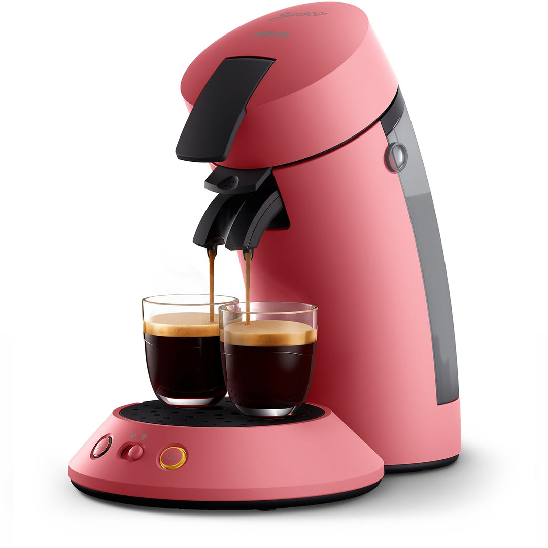 Kaffeepadmaschine 1-2 Tassen Crema Plus mattrot mit Stärkewahl