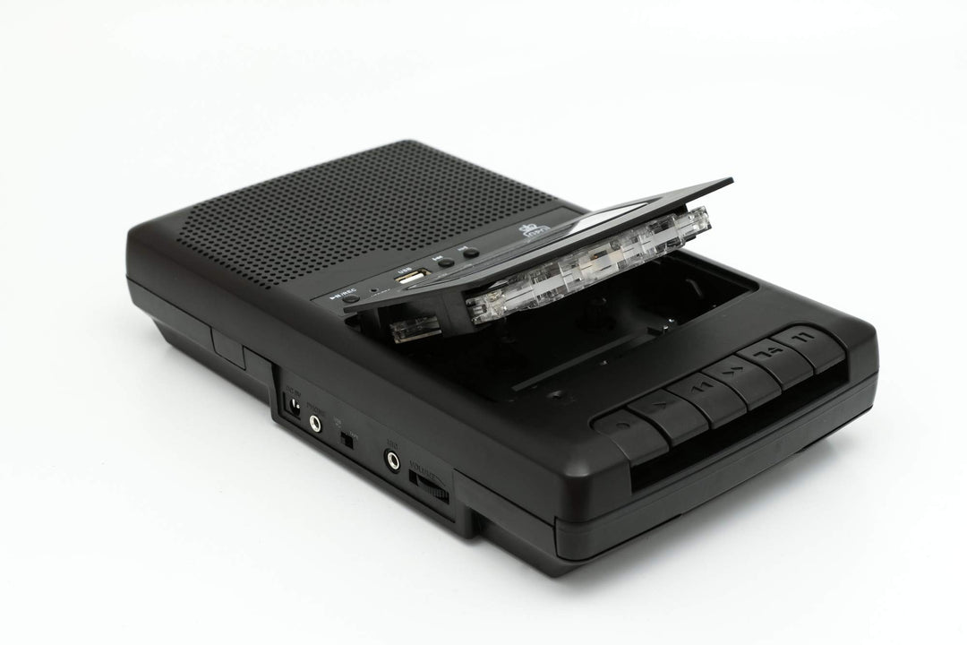 Kassettenrekorder mit USB-Aufnahme, externem Mikrofon und MP3-Export - Bild 2
