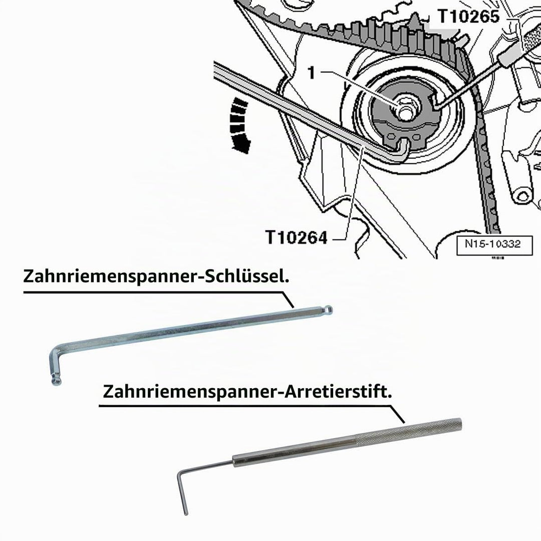 Zahnriemen Werkzeug-Set EA288 TDI 1.4 1.6 2.0 für VW Audi Seat Skoda - Bild 7