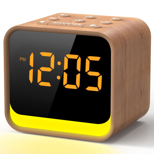 Radiowecker mit Soundmaschine 4-in-1 FM Radio 7-Farben Nachtlicht