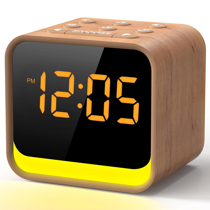 Radiowecker mit Soundmaschine 4-in-1 FM Radio 7-Farben Nachtlicht
