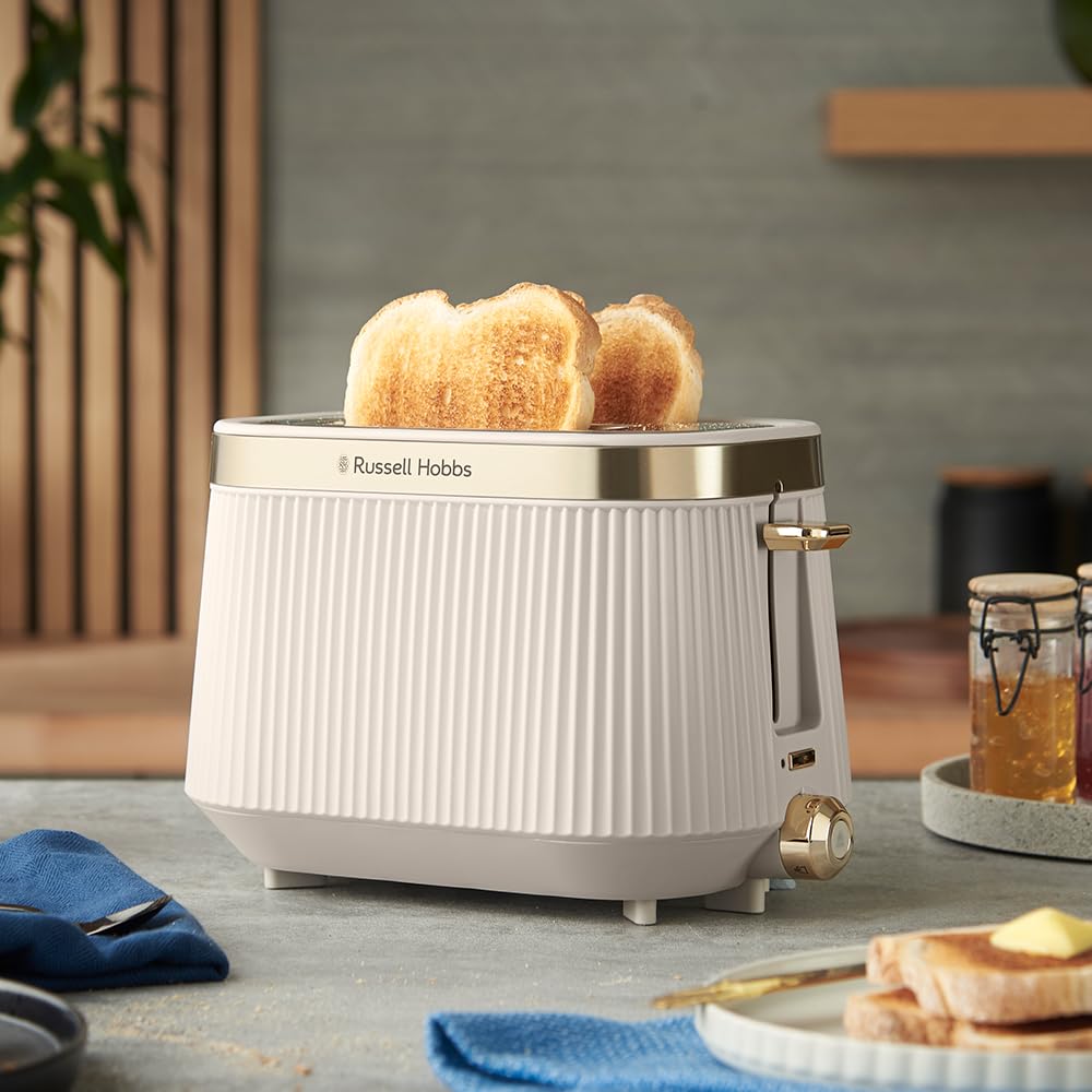 Toaster 2-Scheiben Steingrau mit Lift &amp; Look Funktion und Brötchenaufsatz - Bild 5