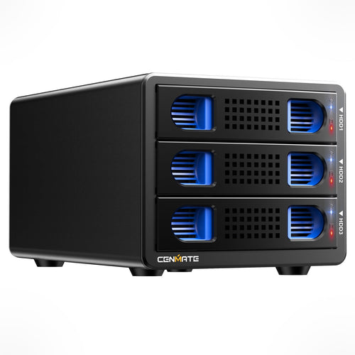 Festplattengehäuse 3-Bay Aluminium USB 3.0 für 2,5/3,5" SATA HDD/SSD