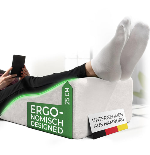 Beinhochlagerungskissen Schaumstoff ergonomisch für Venen & Rücken