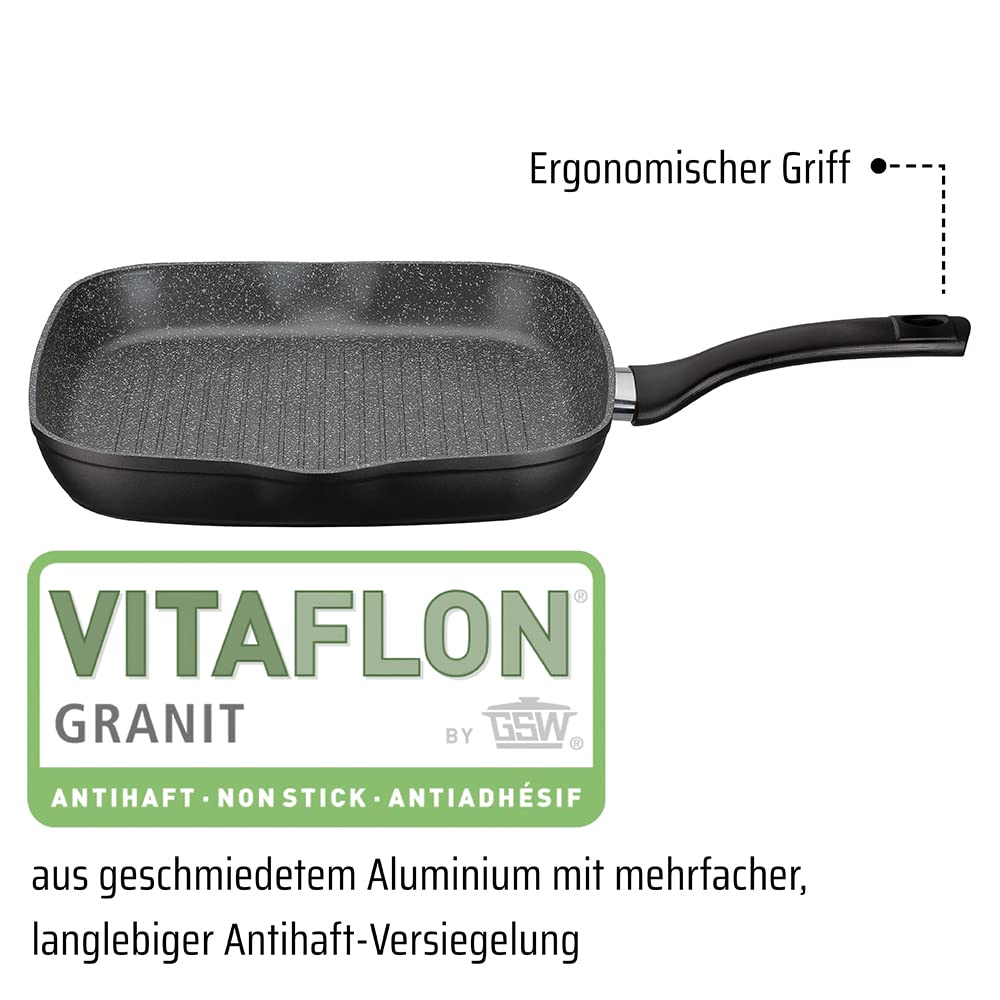 Pfannen-Set 3-teilig Aluminium mit Antihaft Granit für Induktion - Bild 3