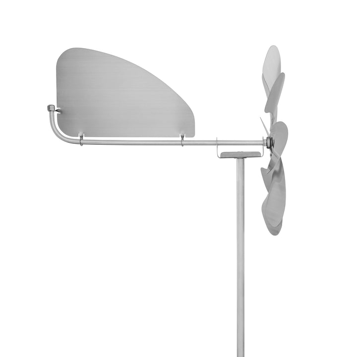 Windrad Edelstahl 28cm Rotor kugelgelagert mit Windfahne 360° - Bild 4