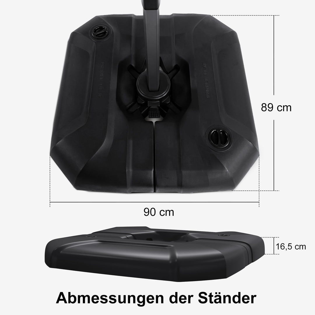 Sonnenschirmständer Ampelschirm befüllbar 150 kg Anthrazit - Bild 4