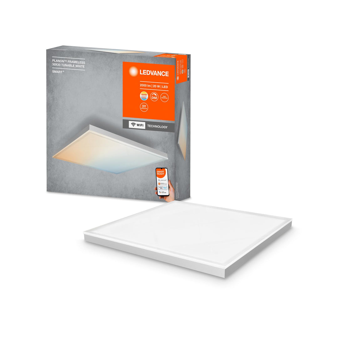 Smart Deckenleuchte LED dimmbar 30x30 cm Tunable White WiFi