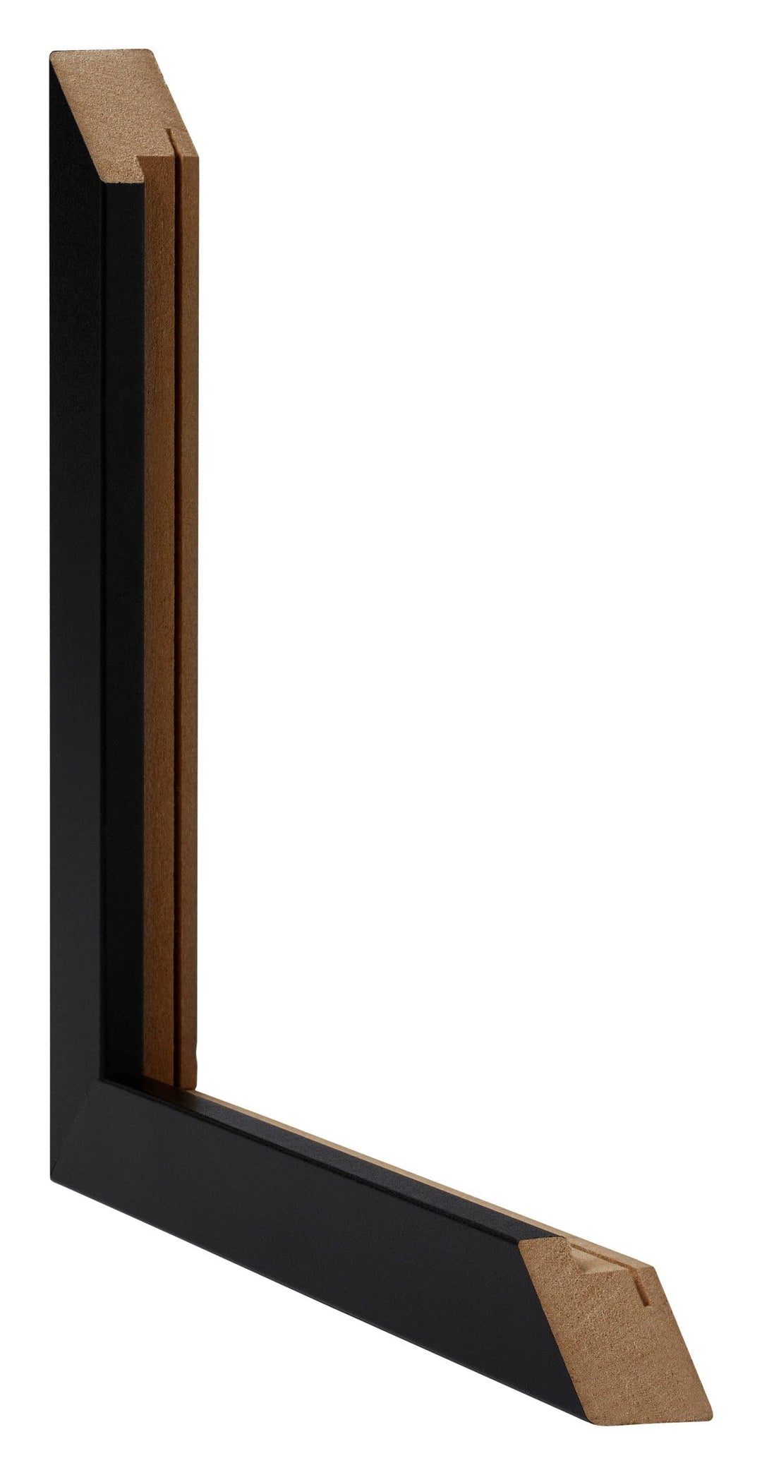 Bilderrahmen 70x70 cm Schwarz Matt MDF mit Kunststoffglas - Bild 4