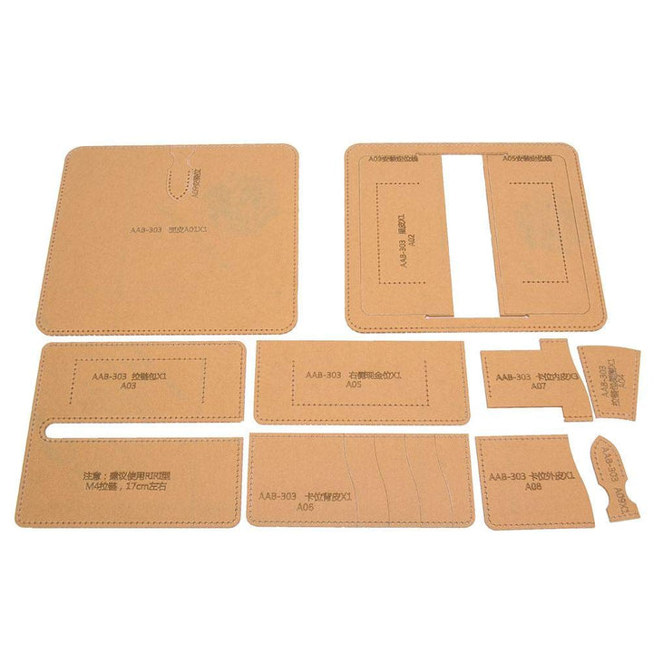 Acryl-Schablonen-Set für Leder-Taschen DIY Handwerk mit Stichmarkierungen - Bild 7