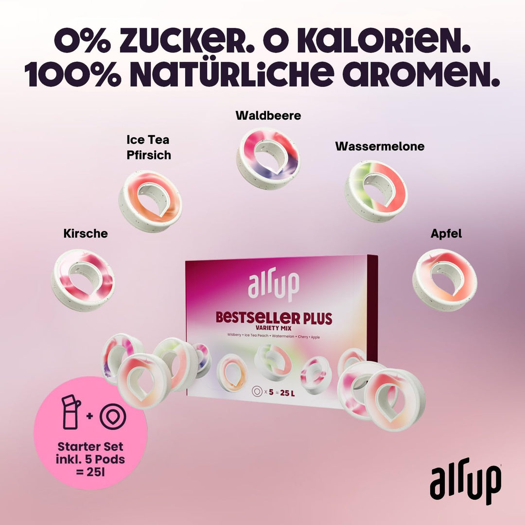 Trinkflasche mit Duft-Pods 600 ml Lavendel Set mit 5 Pods zuckerfrei - Bild 3