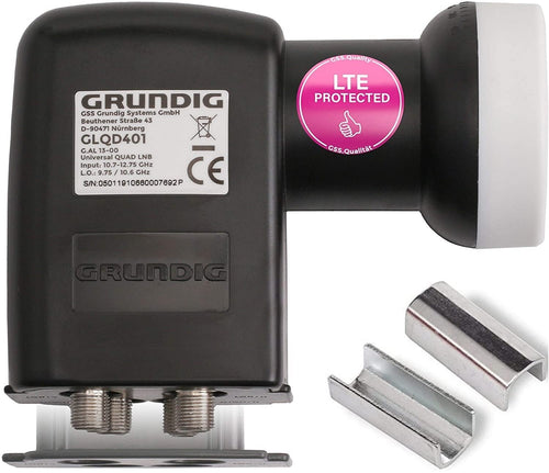 Quad LNB 4-fach Digital 4K mit LTE-Filter 0.1dB Rauschmaß