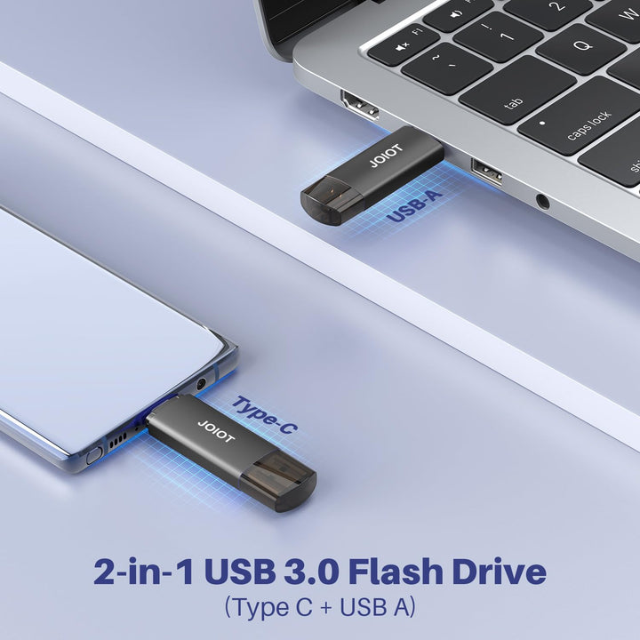 USB-Stick 256 GB 2-in-1 USB-A &amp; USB-C 3.0 OTG für Android - Bild 2