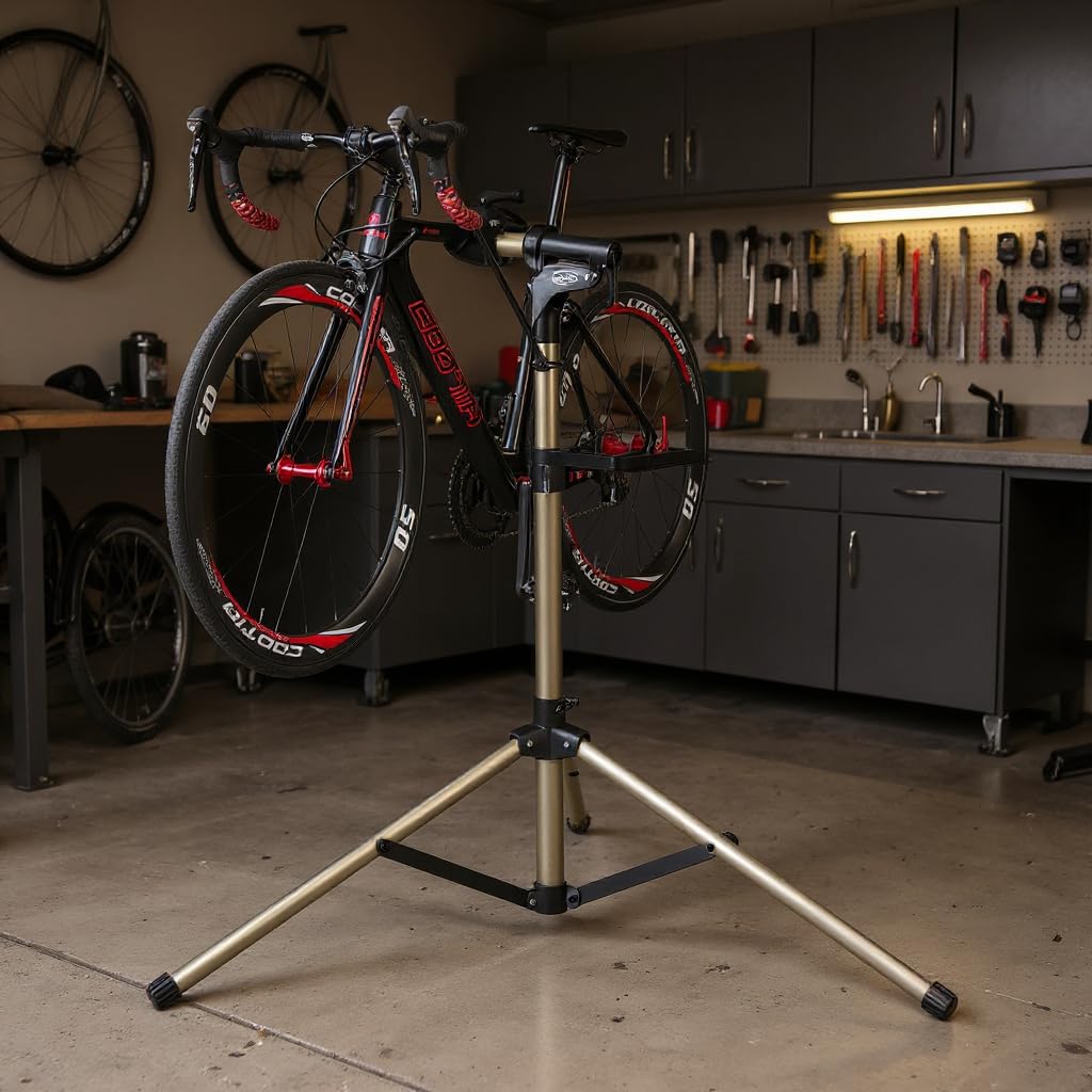 Fahrrad Montageständer Aluminium höhenverstellbar 118-174 cm bis 40 kg - Bild 7