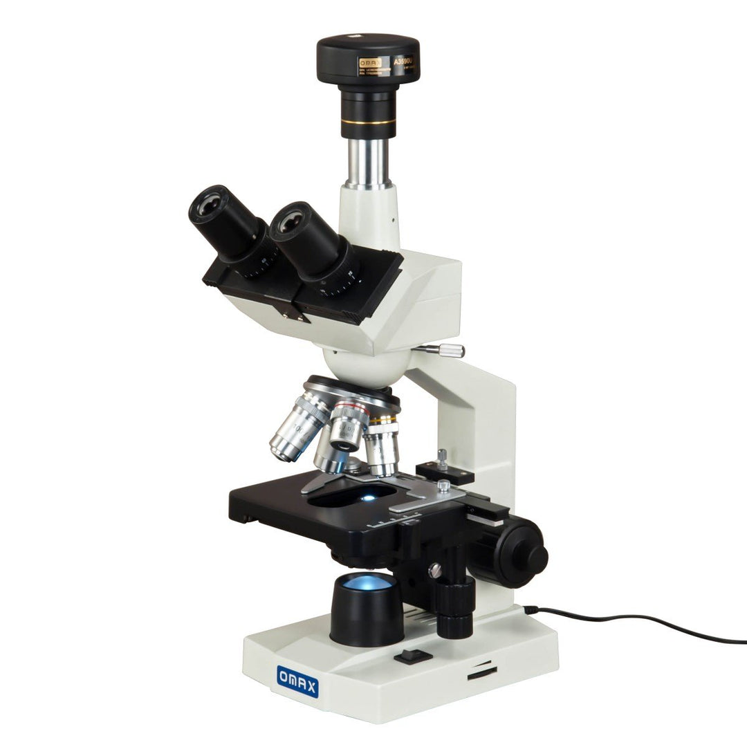 Trinokular-Verbundmikroskop 40x–2500x mit 5-MP-Digitalkamera USB - Bild 2
