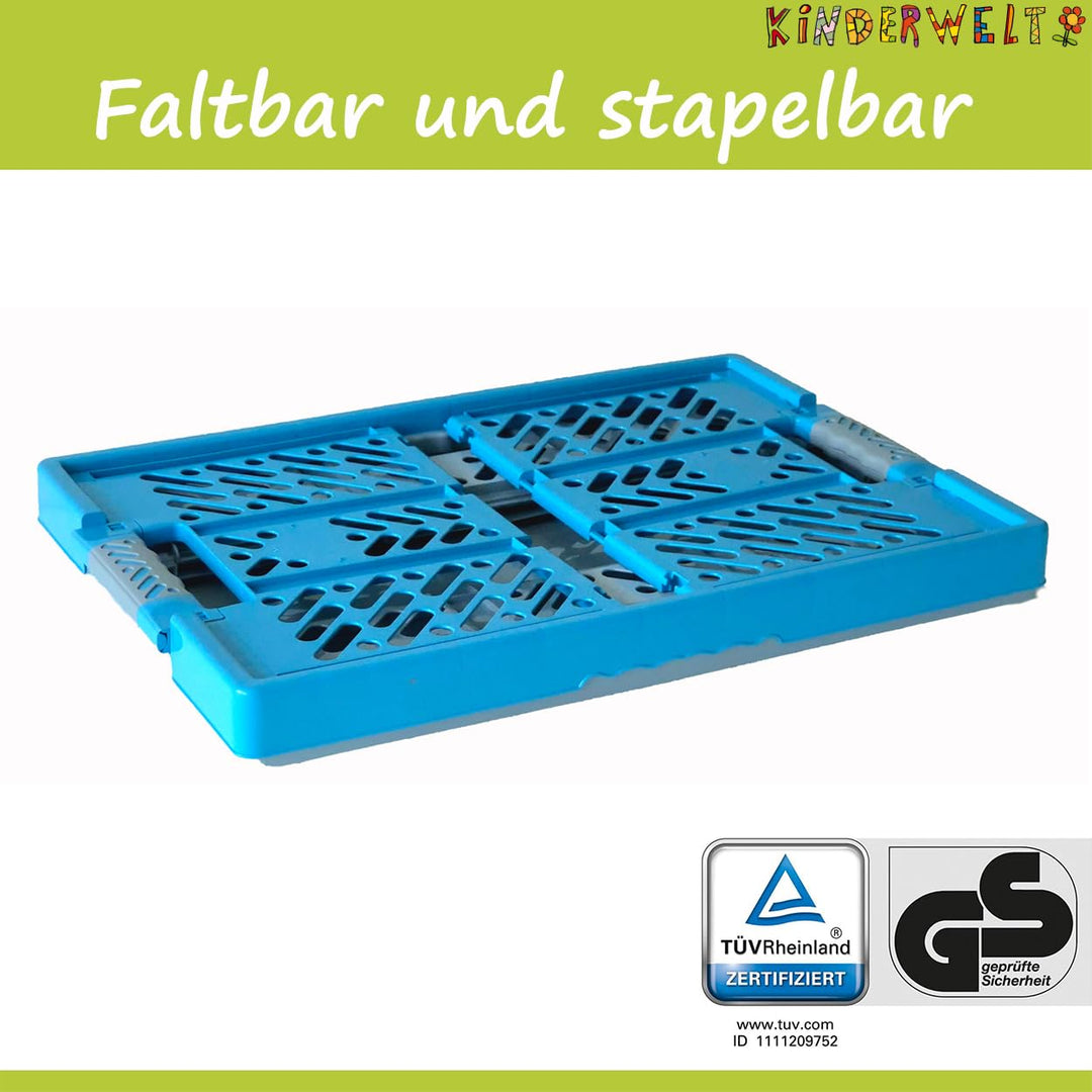 Klappbox 45 L 2er-Set Kunststoff blau bis 50 kg Traglast - Bild 2