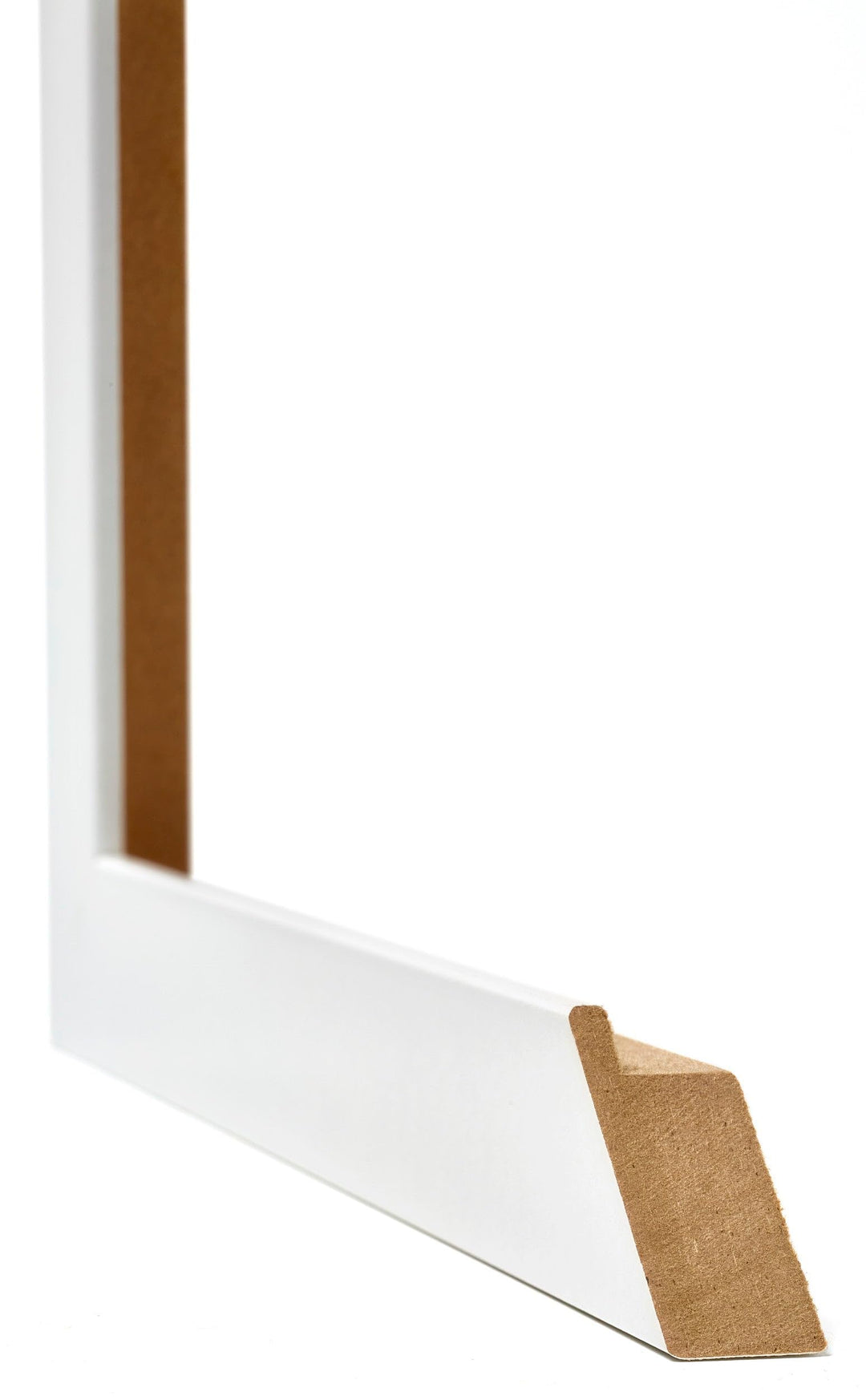 Bilderrahmen 70x70 cm Weiss Hochglanz MDF mit Kunstglas - Bild 4