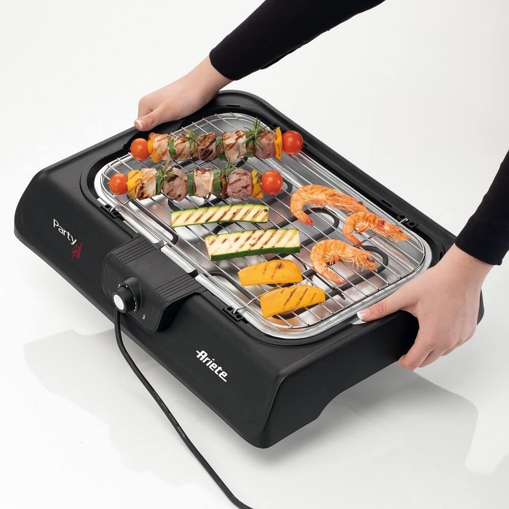 Elektrischer Tischgrill 2200W mit Wasserschale 33x24cm - Bild 2