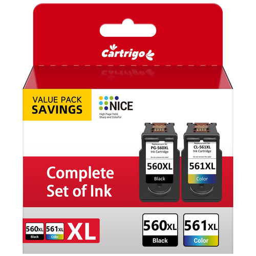 Druckerpatronen 560XL 561XL für Canon PIXMA TS5350 TS7450, 2er-Pack