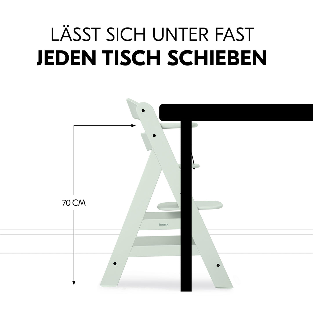 Hochstuhl Buchenholz 4-in-1 Set mit Bouncer &amp; Wippe ab Geburt - Bild 5