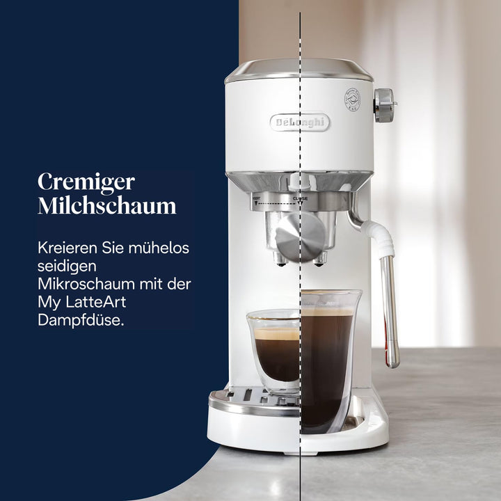 Siebträgermaschine mit Cold Brew Funktion kompakt weiss - Bild 7