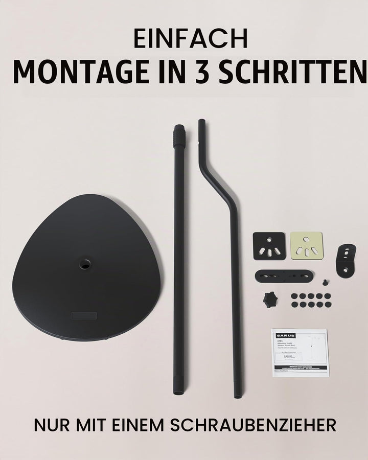 Lautsprecherständer höhenverstellbar 71–97 cm für kleine Lautsprecher - Bild 7