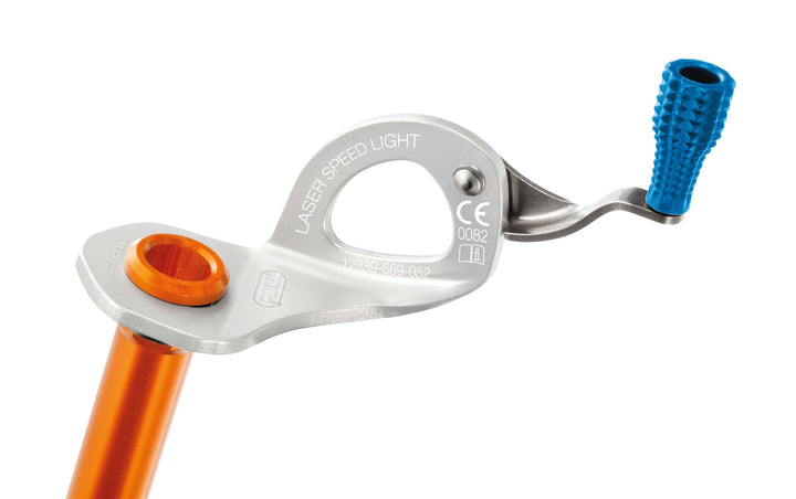 Eisschraube Stahl/Aluminium 13 cm gelb mit klappbarer Kurbel - Bild 6