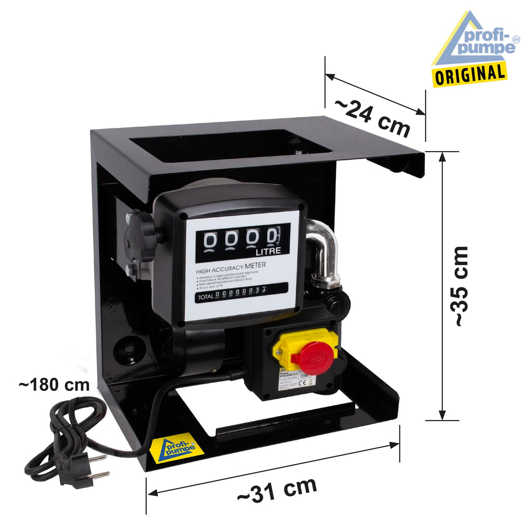 Dieselpumpe elektrisch 400W 230V mit Zähler und Automatik-Zapfpistole - Bild 2