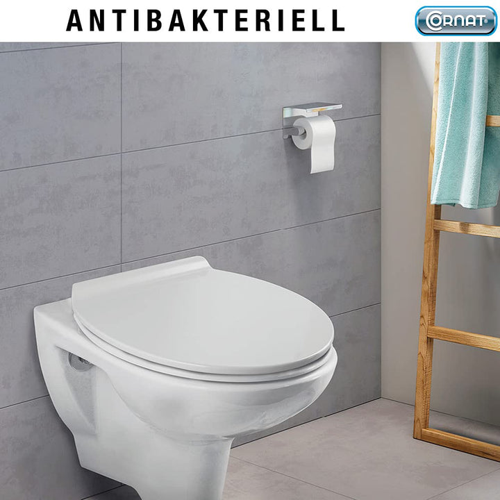 WC-Sitz oval Superflach Duroplast Soft-Close Quick-Release Weiss - Bild 7
