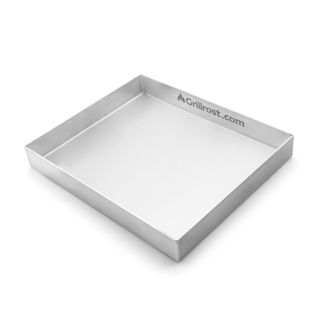 Grillplatte Plancha Edelstahl 3mm 30x25cm für Gas- und Holzkohlegrill - Bild 8