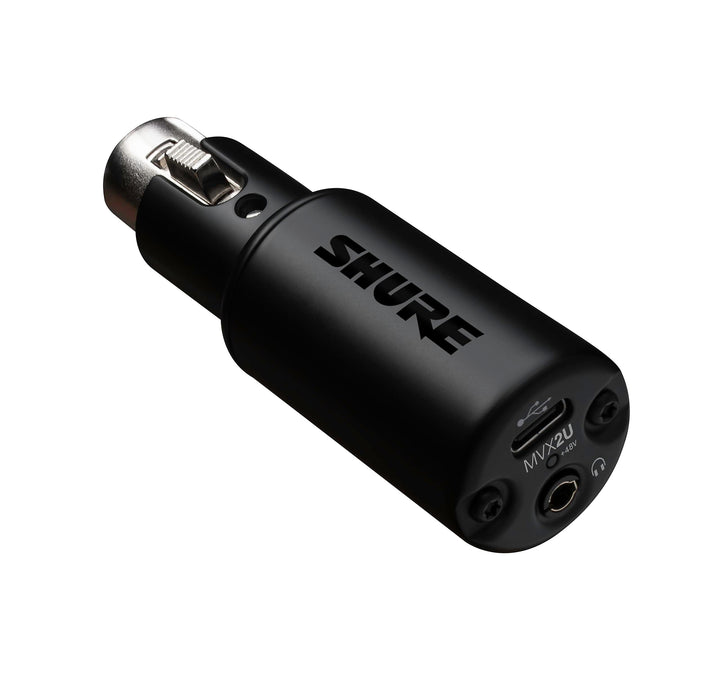 XLR-zu-USB Audio-Interface mit Kopfhöreranschluss, 60 dB Gain