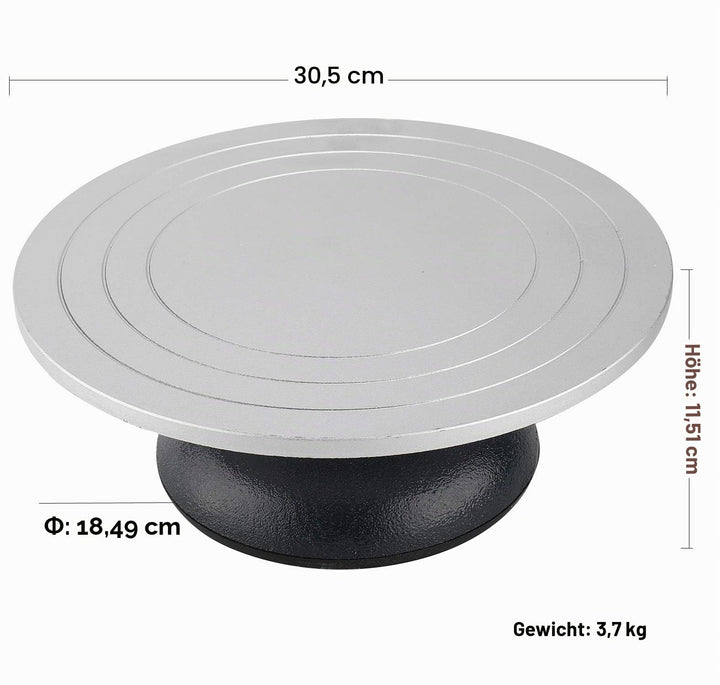 Töpferscheibe drehbar 30cm Eisen mit Kugellager für Keramik - Bild 2