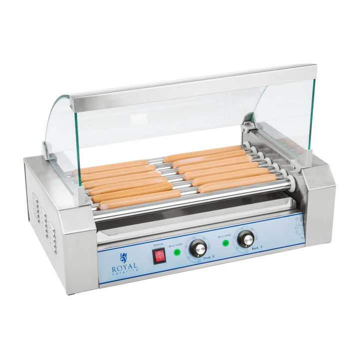 Heisswurst-Grill Profi 7 Rollen 12 Würstchen 1400W Edelstahl