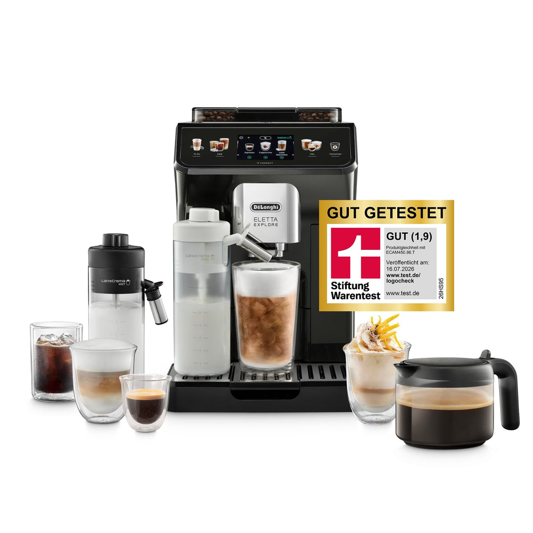 Kaffeevollautomat 50+ Getränke Cold Brew WLAN App dunkelgrau