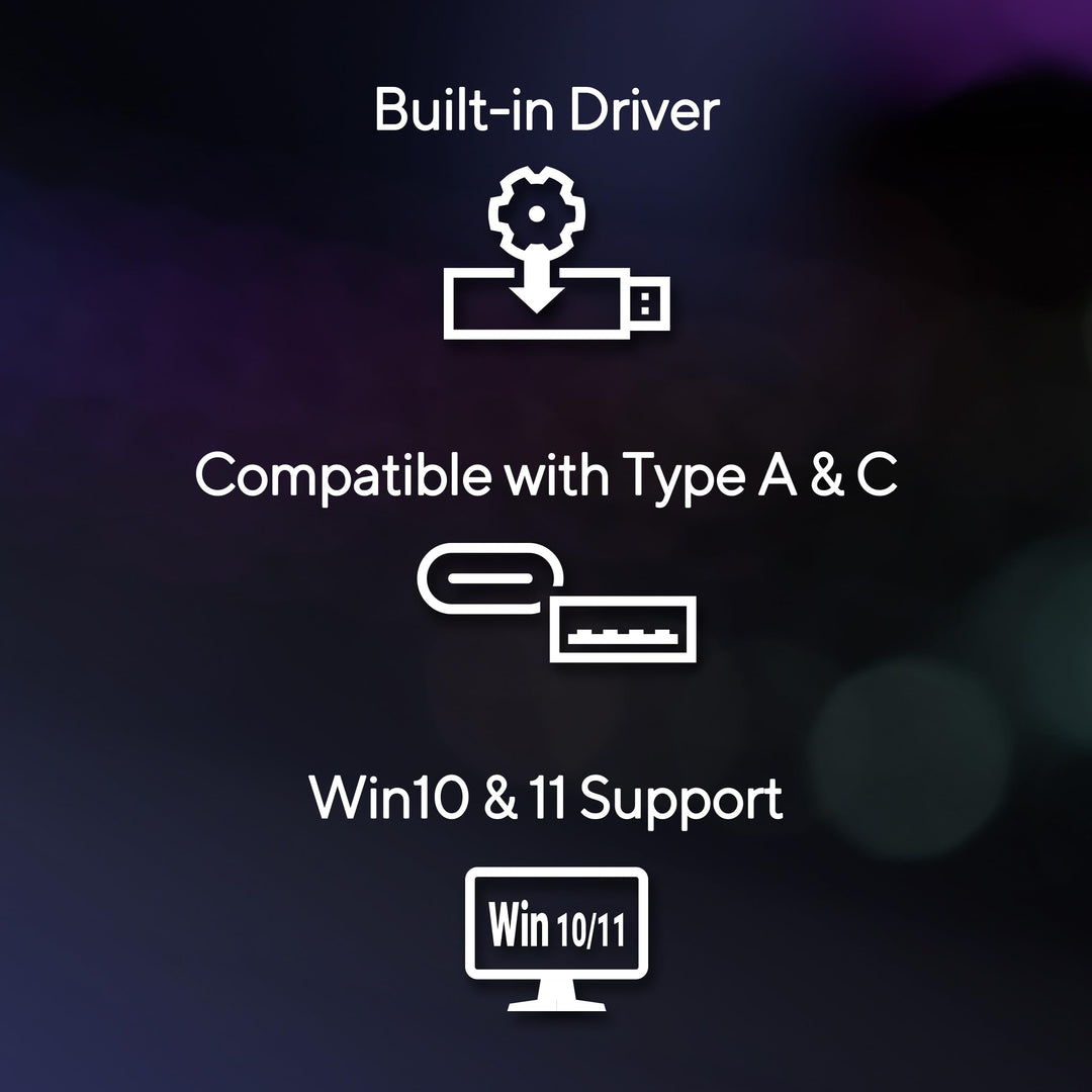 WiFi 7 USB-Adapter Tri-Band BE6500 bis 6500 Mbps mit USB-A und USB-C - Bild 6