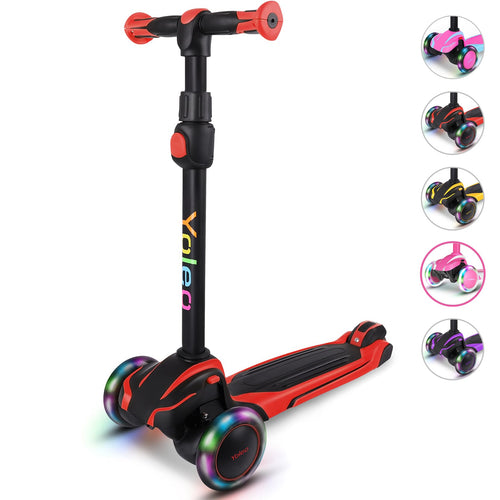 Kinderscooter Dreirad LED-Räder 4-fach höhenverstellbar 3-12 Jahre
