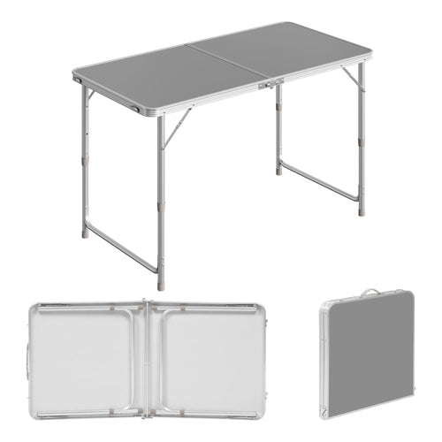 Klapptisch höhenverstellbar 120x60cm Aluminium für Camping